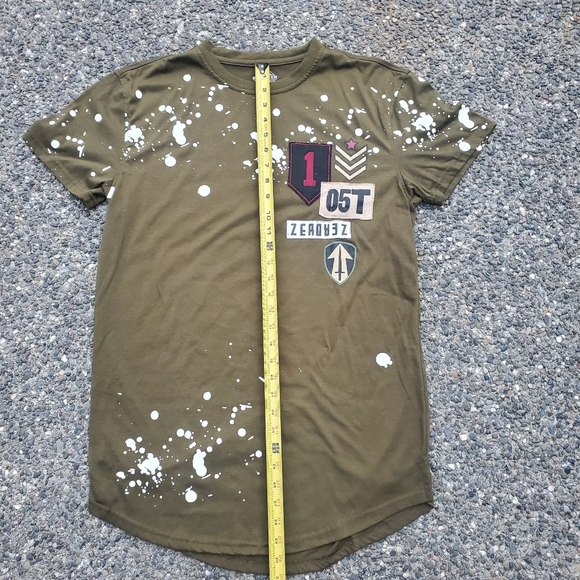 Bleecker and Mercer Green Patchwork T-shirt Size Large - Picture 7 of 10